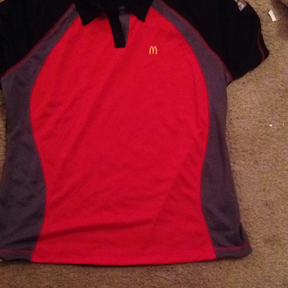 mc dondalds uniform t-shirt